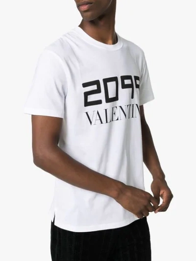 VALENTINO 2099 LOGO PRINT T-SHIRT - 白色