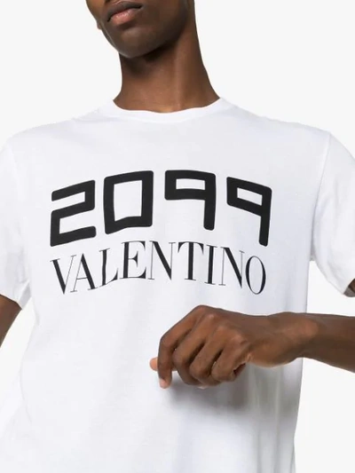 VALENTINO 2099 LOGO PRINT T-SHIRT - 白色
