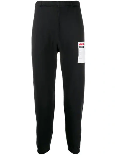 Shop Heron Preston Side Info Square Track Pants In Black