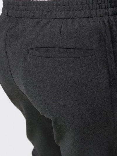 Shop John Varvatos Tailored Straight Leg Trousers In Grey