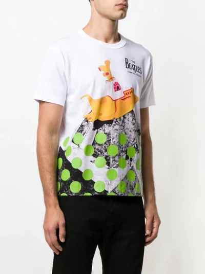 Shop Comme Des Garçons Yellow Submarine Print T-shirt In White