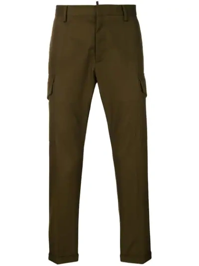 Shop Dsquared2 Slim Fit Chinos - Green