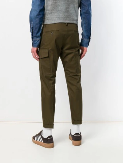 Shop Dsquared2 Slim Fit Chinos - Green