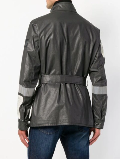 Shop Belstaff Belted Jacket - Grey