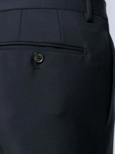 Shop Caruso Pin Tuck Two Piece Suit In 0120 Dark Navy