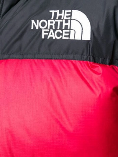 Shop The North Face Colour-block Padded Jacket In Red