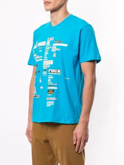 Shop Supreme Cutouts T-shirt In Blue