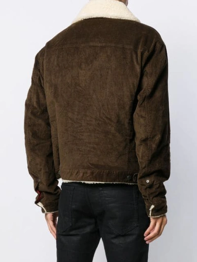 DSQUARED2 SHEARLING JACKET - 棕色