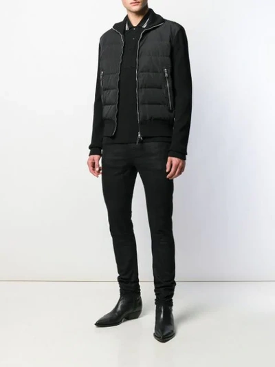 Shop Tom Ford Padded Front Jacket In Black
