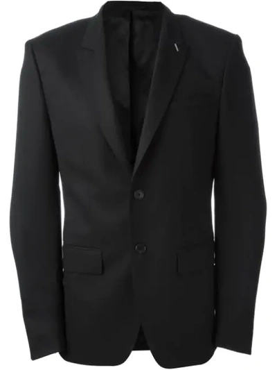 Shop Givenchy Classic Fitted Blazer - Black
