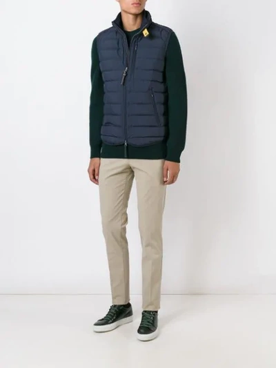 Shop Parajumpers Padded Vest In Blue