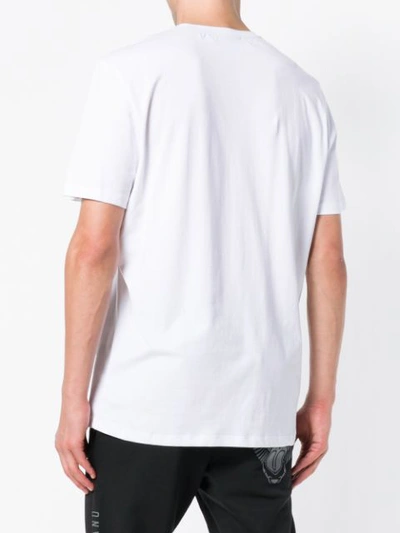 Shop Frankie Morello Basketball Print T-shirt - White