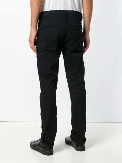 Shop Poème Bohèmien Poème Bohémien Slim Fit Jeans - Black