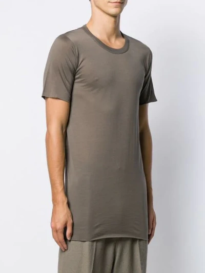 Shop Rick Owens Long-length T-shirt In Grey