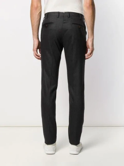 Shop Pt01 Slim Fit Trousers In Grey