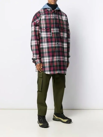 Shop Juun.j Plaid Shirt In Red