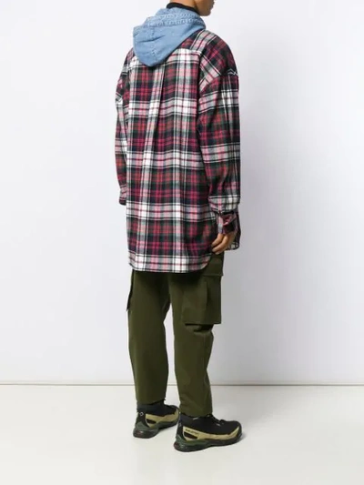 Shop Juunj Plaid Shirt In Red