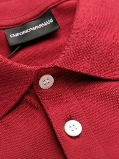 Shop Emporio Armani Classic Polo Shirt In 393