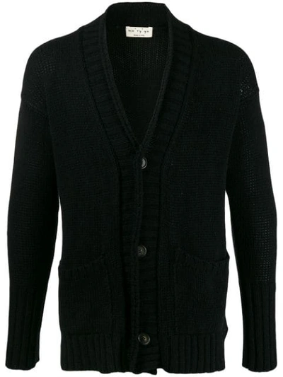 Shop Ma'ry'ya V-neck Cardigan In Black