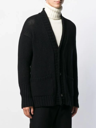 Shop Ma'ry'ya V-neck Cardigan In Black