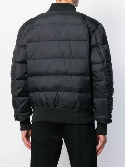 Shop Alpha Industries Ma-1 Puffer Jacket In Black