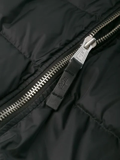 Shop Alpha Industries Ma-1 Puffer Jacket In Black