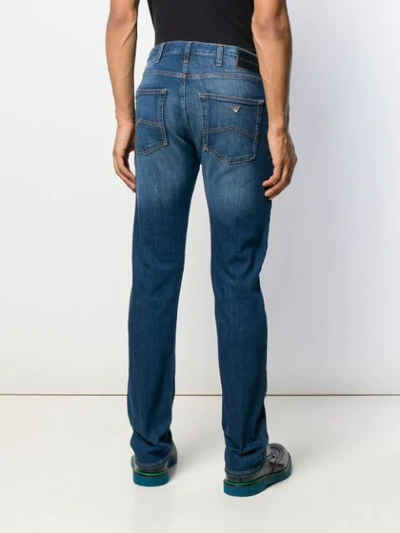 Shop Emporio Armani Slim-fit Jeans In Blue