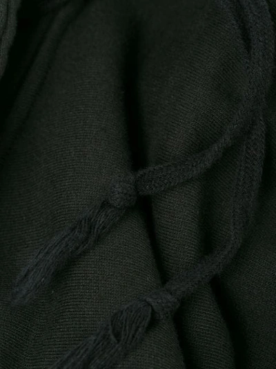 Shop Saint Laurent Zip Detail Hoodie In Black