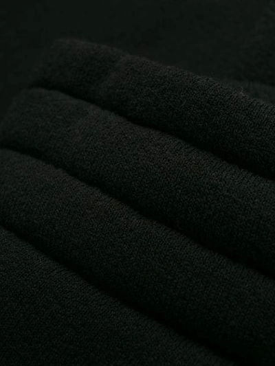 MOSCHINO LOGO刺绣运动裤 - 黑色