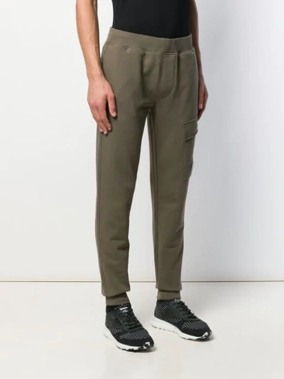 Shop C.p. Company Diagonal Track Pants In Green