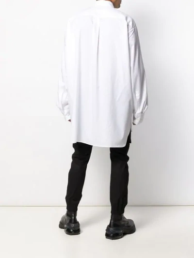 Shop Ann Demeulemeester Oversize Buttoned Shirt In White
