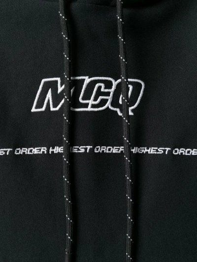 Shop Mcq By Alexander Mcqueen Logo Print Hoodie In Black