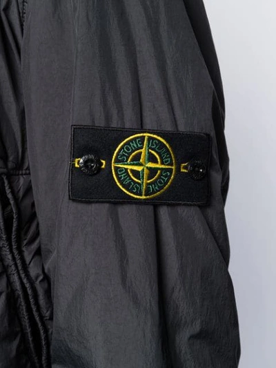 Shop Stone Island Zipped Padded Jacket In V0067 Grigio