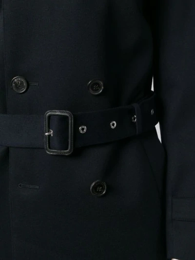 double-breasted trench coat