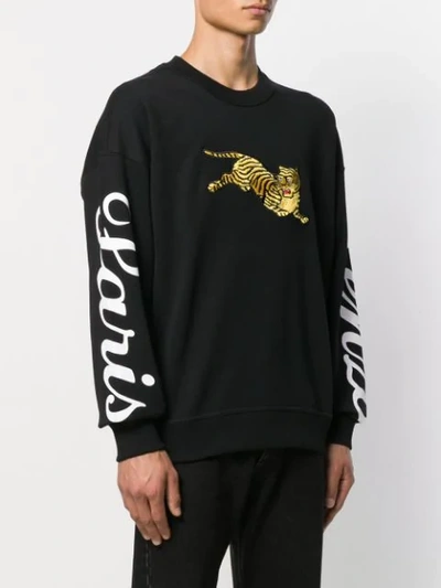 Shop Kenzo Jumping Tiger Sweatshirt In Black
