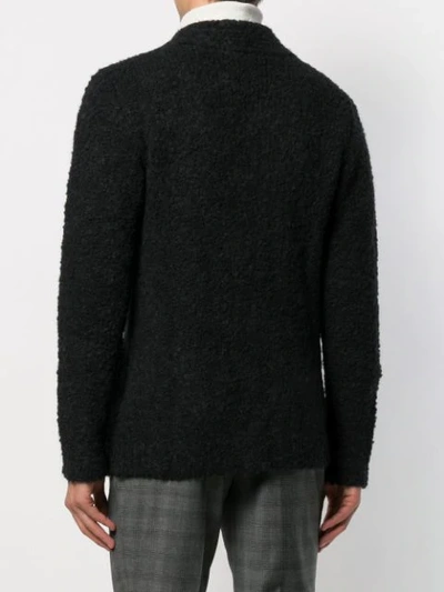 Shop Roberto Collina Textured Knit Cardigan In Black