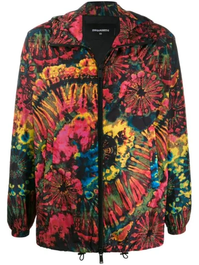 Shop Dsquared2 Tie Dye Sports Jacket In Pink