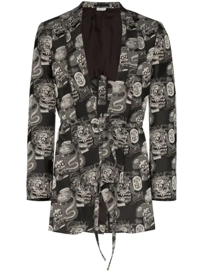 Comme Des Garçons Homme Deux Comme Des Garcons Homme Plus Black Buy Or Die Blazer In Black