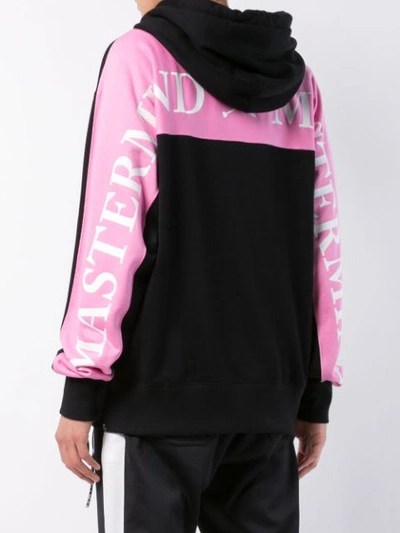 Shop Mastermind Japan Logo Panel Hoodie In Black