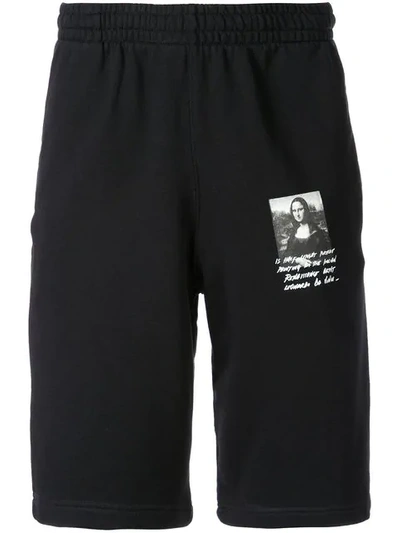 Shop Off-white Mona Lisa Shorts In Black