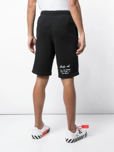 Shop Off-white Mona Lisa Shorts In Black