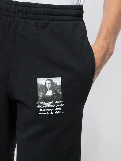 Shop Off-white Mona Lisa Shorts In Black