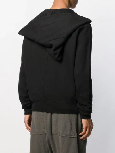 Shop Rick Owens Drkshdw Asymmetric Zipped Hoodie In Black