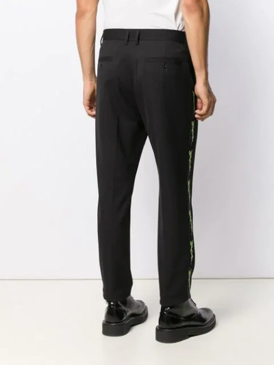 Shop Just Cavalli Drop-crotch Tailored Trousers In Black
