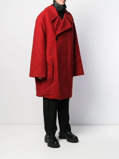 Shop Rick Owens Drell Parka In Red