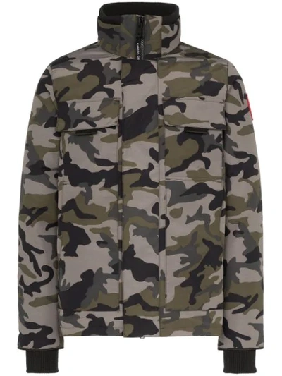 Shop Canada Goose Forester Camouflage-print Padded Jacket In Grey