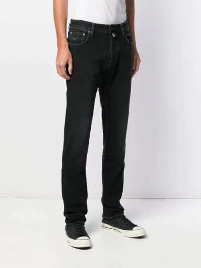 Shop Jacob Cohen Straight-leg Denim Trousers In Blue