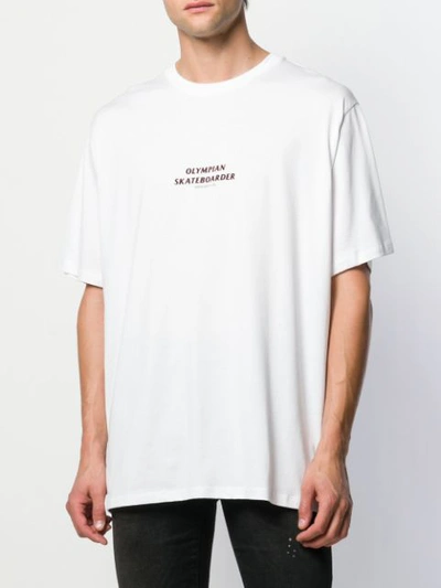 Shop Neil Barrett Olympian T-shirt In White