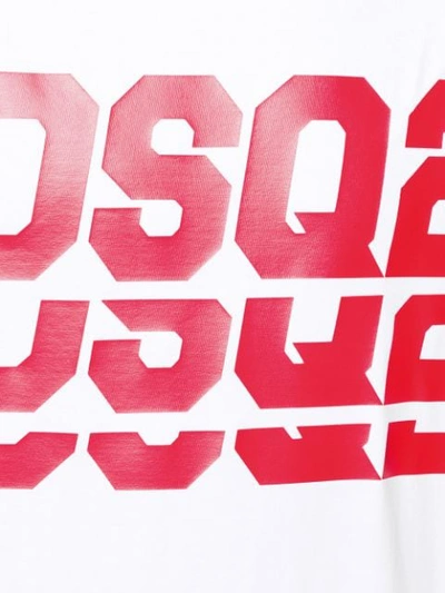 Shop Dsquared2 Dsq2 Logo Print T-shirt In White