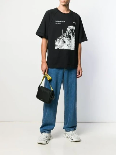 Shop Off-white Graphic Print T-shirt In Black
